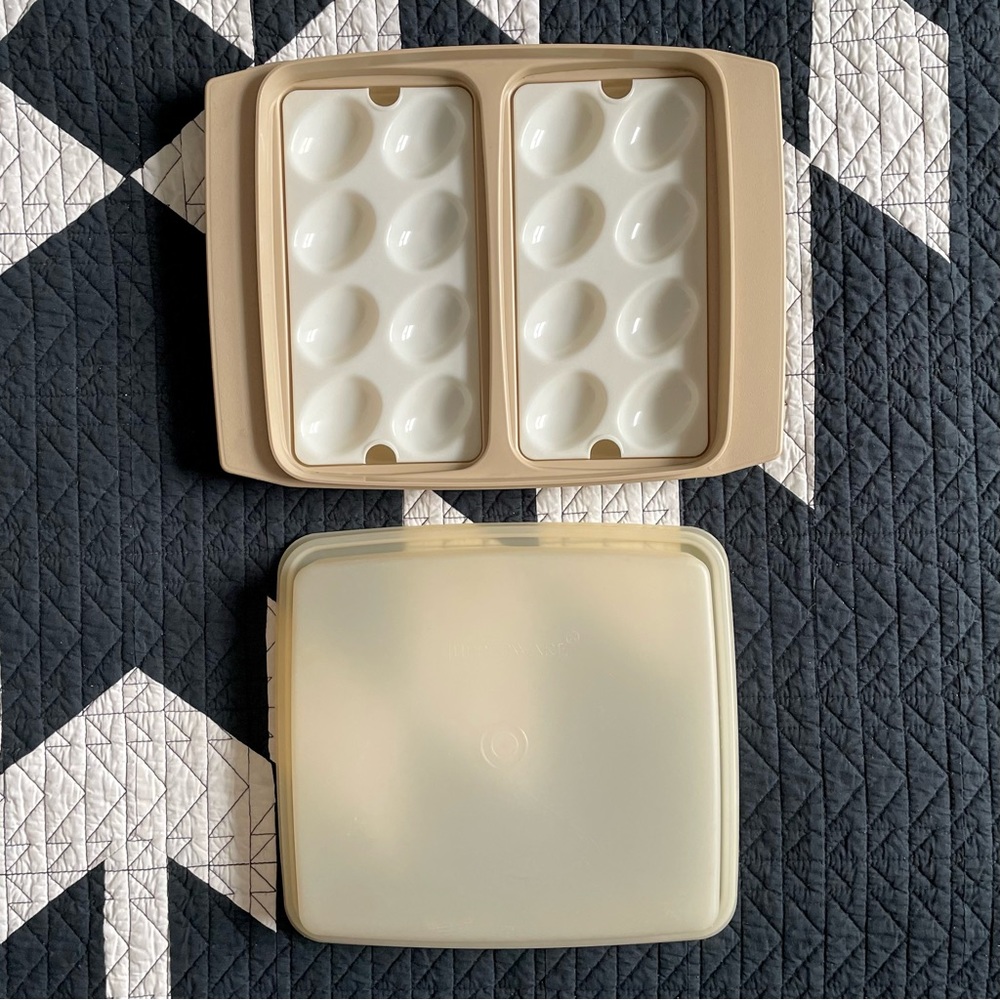 VINTAGE Tupperware devilled egg container
